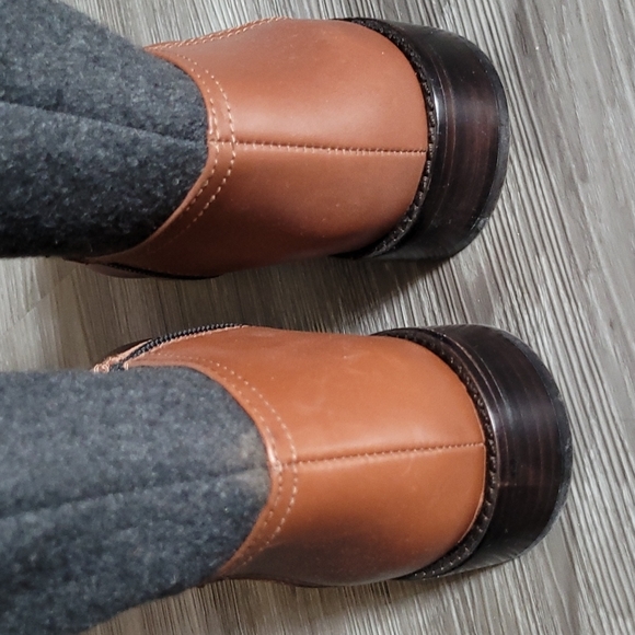 Antonio Melanie brown leather flannel tall boots - Picture 14 of 15